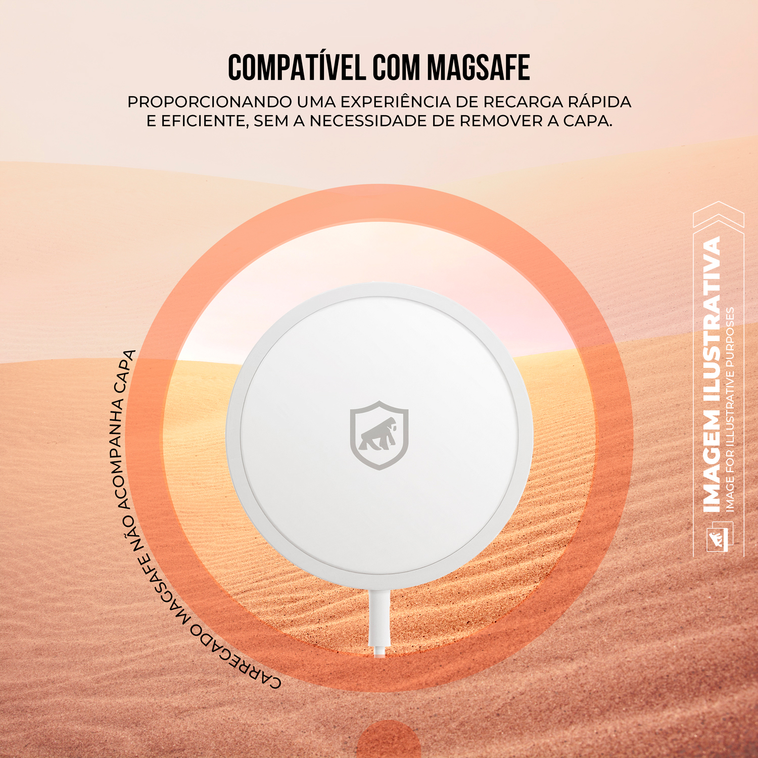 Capa para iPhone 16 - MagSafe Titanium Desert - Gshield