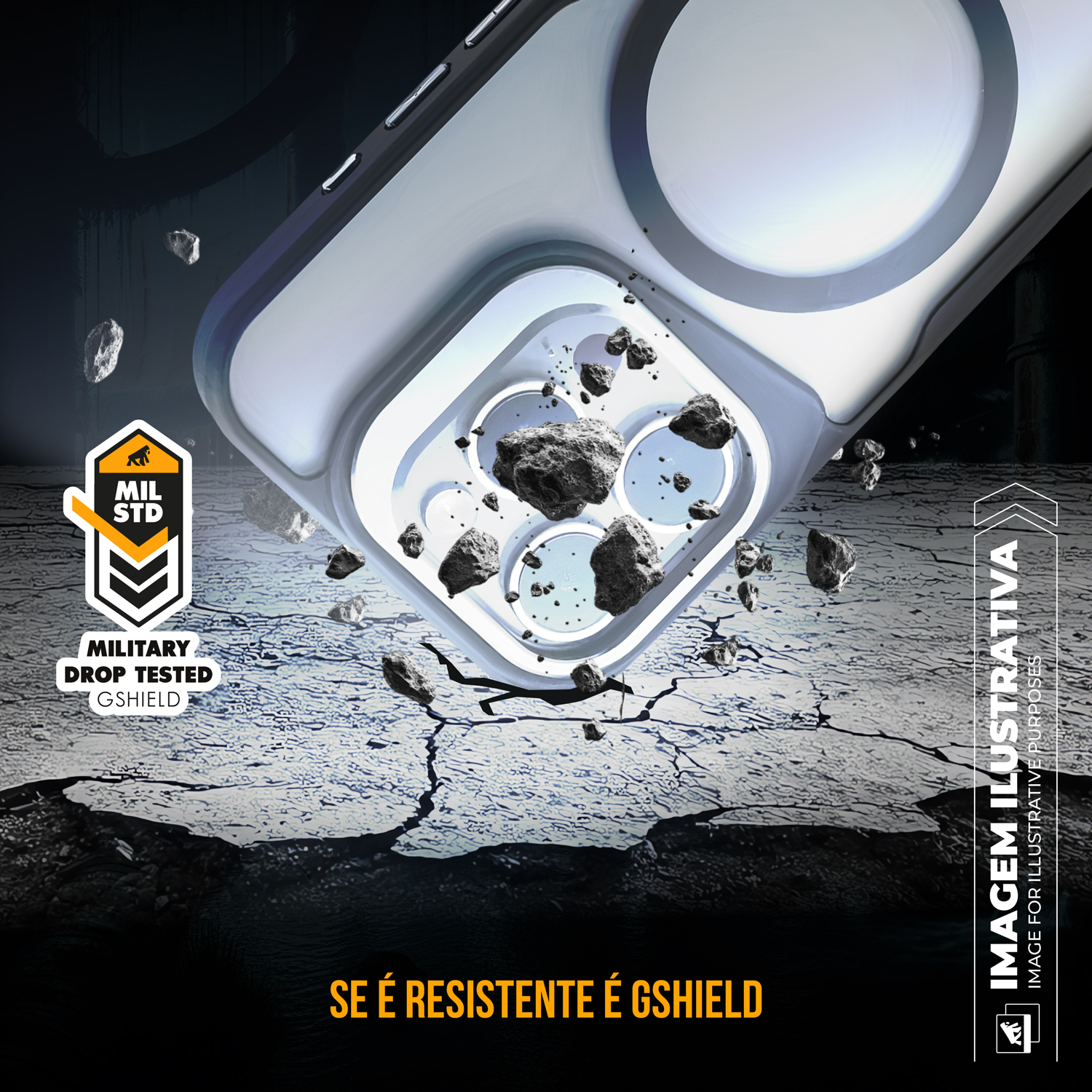 Capa para iPhone 16 - MagSafe Venom - Cinza - Gshield