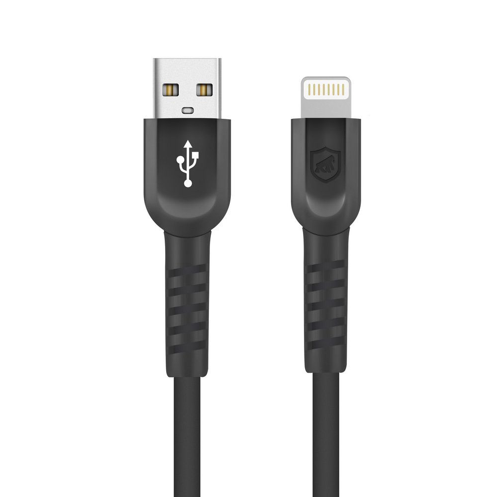 Cabo Dual Shock ( iPhone / iPad ) Lightning - Preto - 2 metros (MFI Homologado) - Gshield