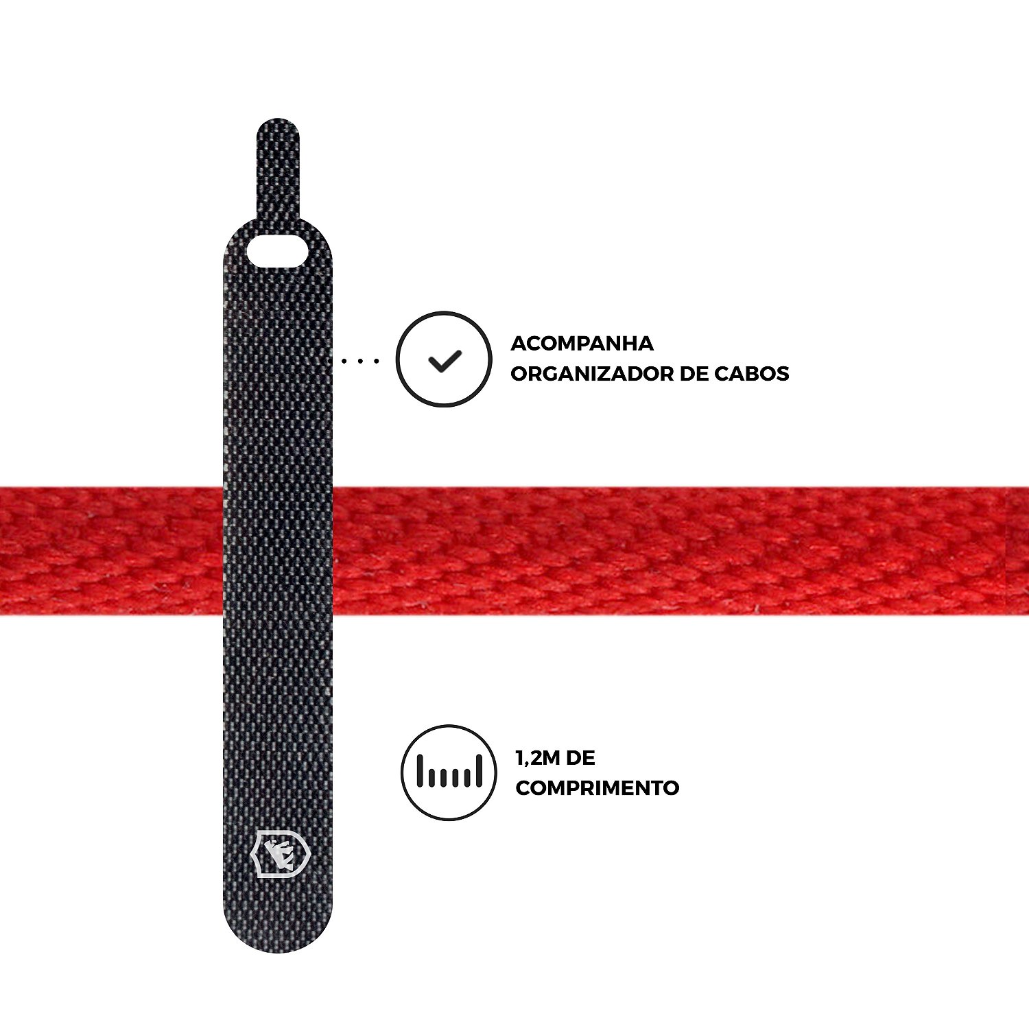 Cabo Tech Proof Vermelho Micro USB V8 (1,2m) - Gshield