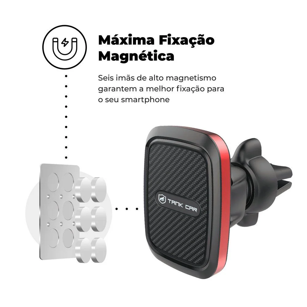 REEMBALADO - Suporte Veicular Tank Car (6 Imãs) - Gshield - foto 3