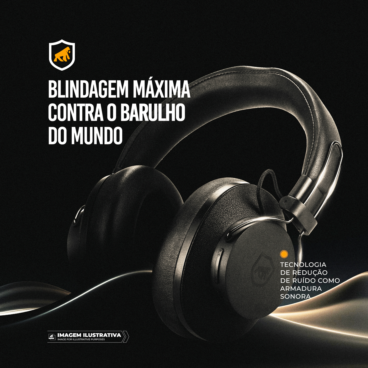 Headphone Bluetooth sem fio com ANC - Survivor - Gshield - foto 5