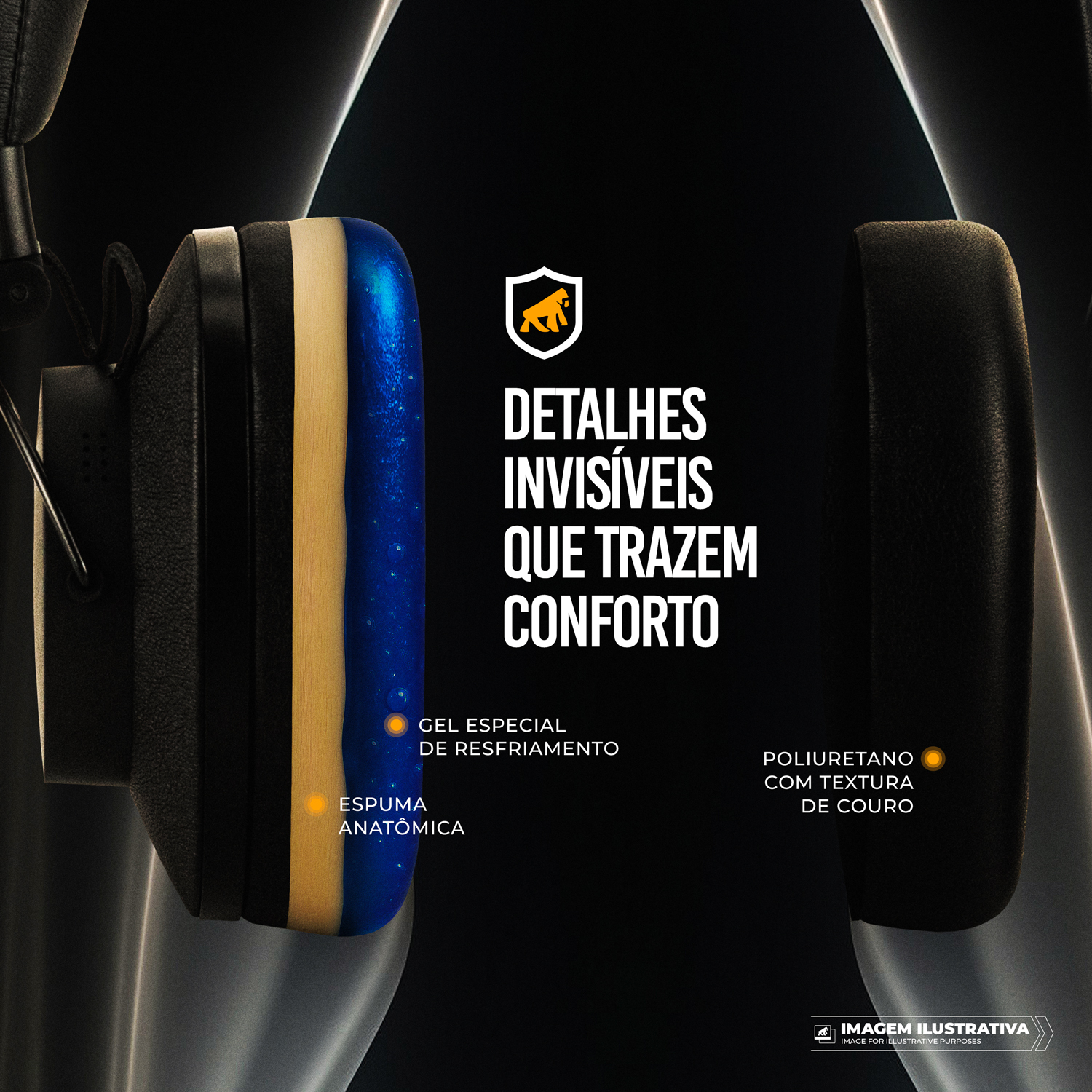 Headphone Bluetooth sem fio com ANC - Survivor - Gshield - foto 6