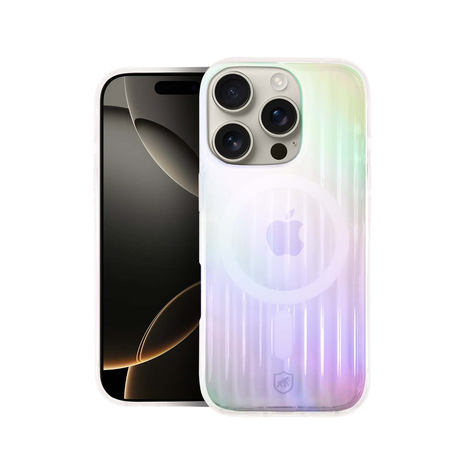 Capa para iPhone 16 Pro - Magsafe Rainbow Transparente - Gshield