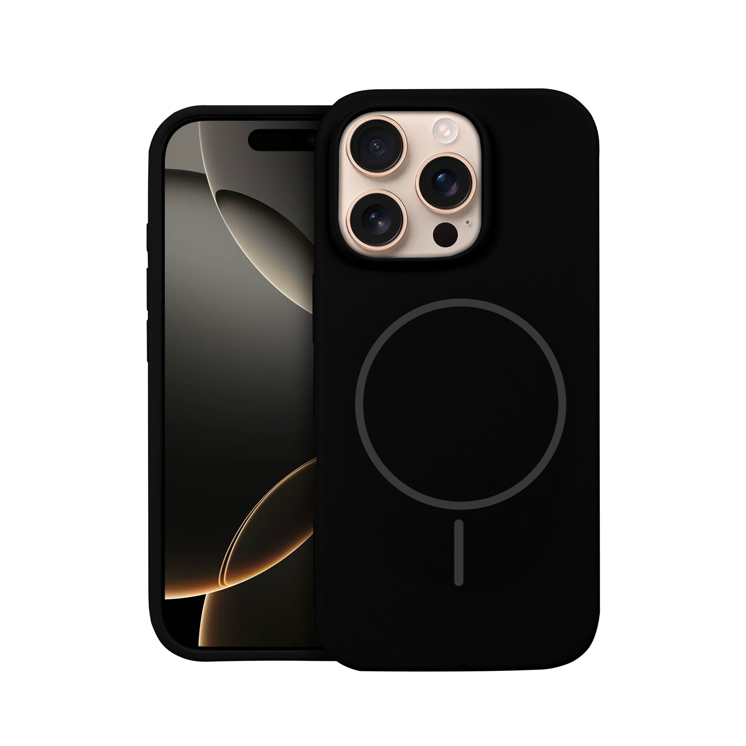Capa para iPhone 16 Pro - Silicon Liquid Magsafe - Preta - Gshield