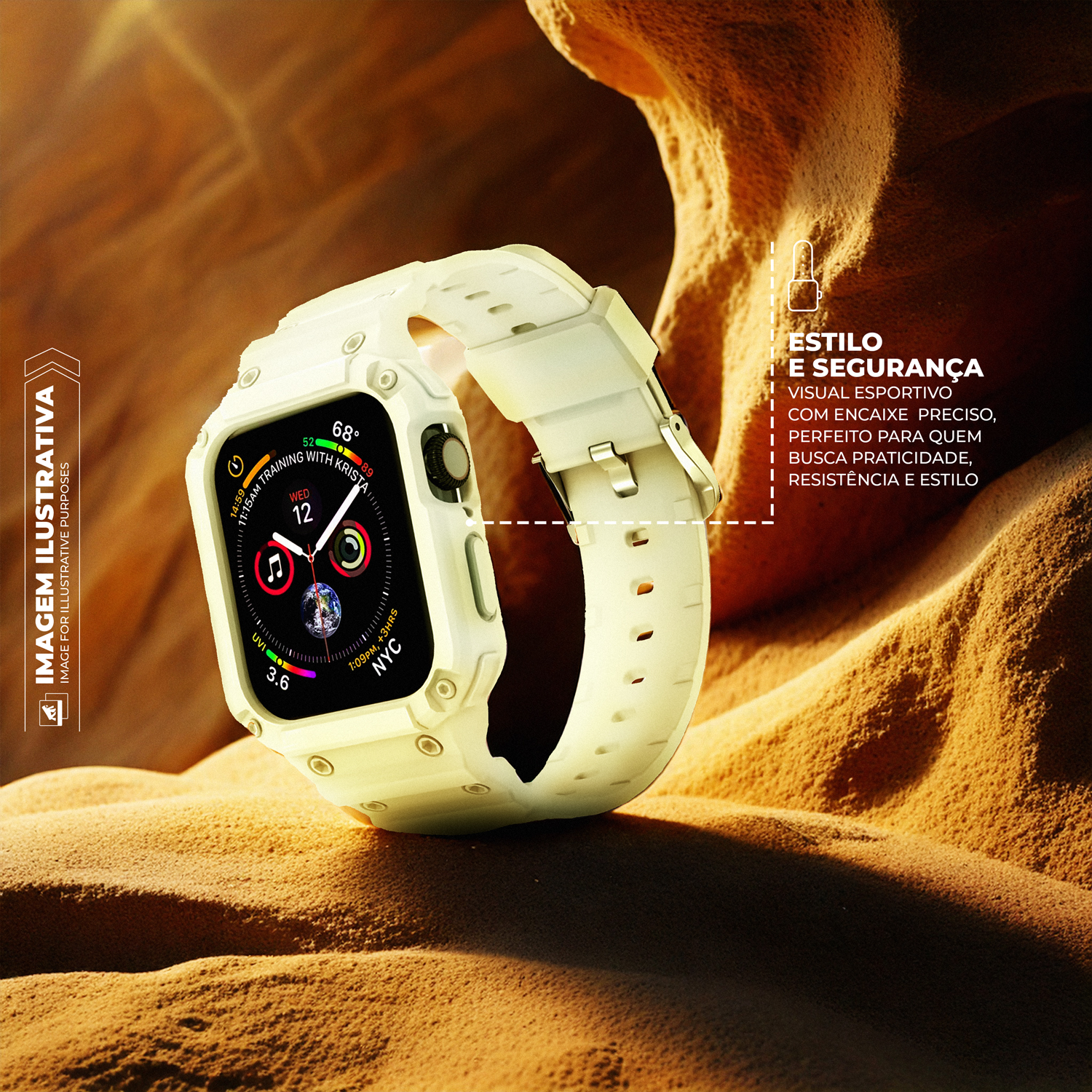 Pulseira Para Apple Watch 42 / 44 / 45 / 46 / 49 MM - Survivor - Gshield