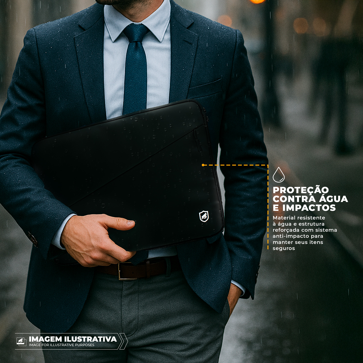 Capa para Notebook de 15,6" a 16" - Gravity Preta - Gshield