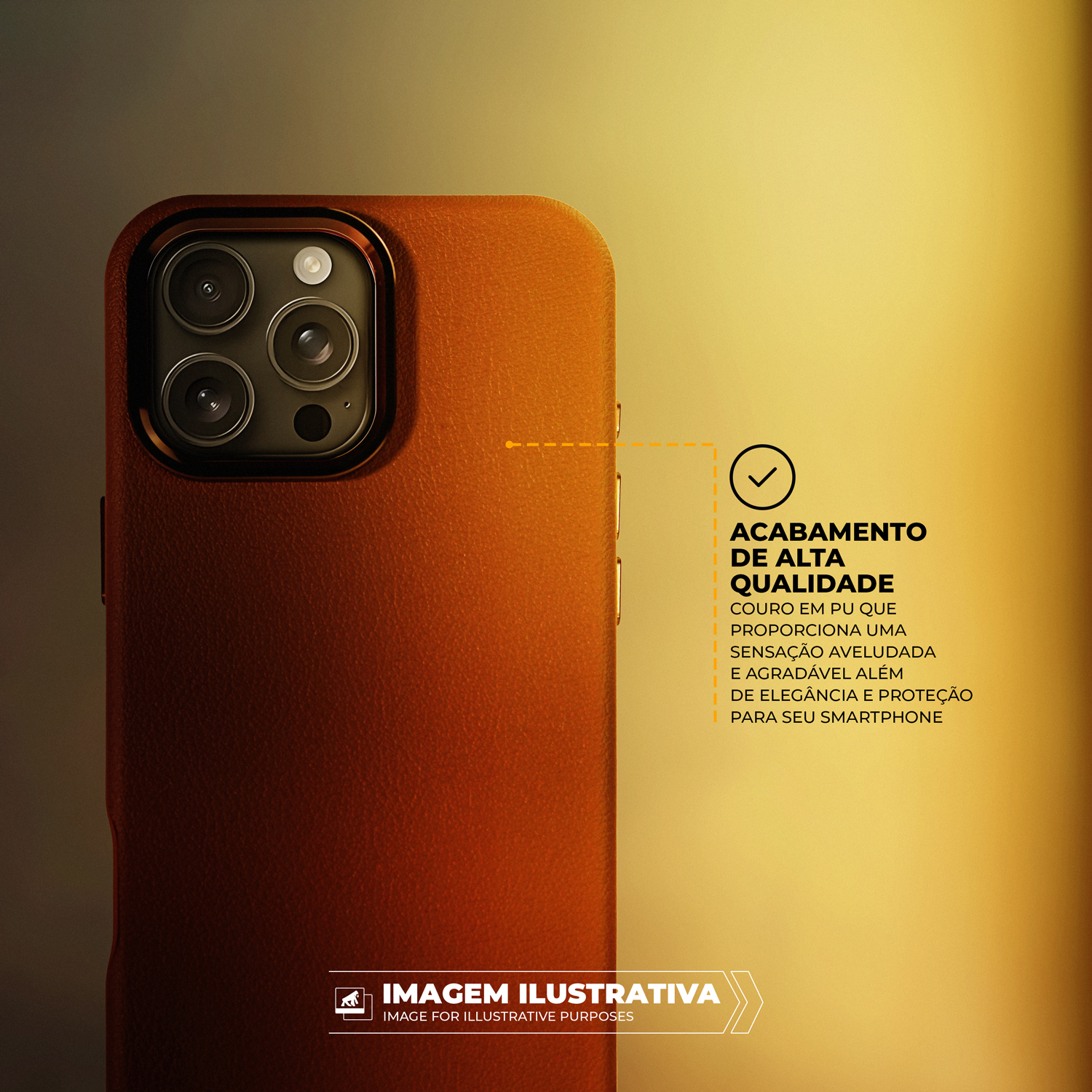 Capa para iPhone - Couro Dual Magsafe - Preta / Marrom - Gshield - foto 5