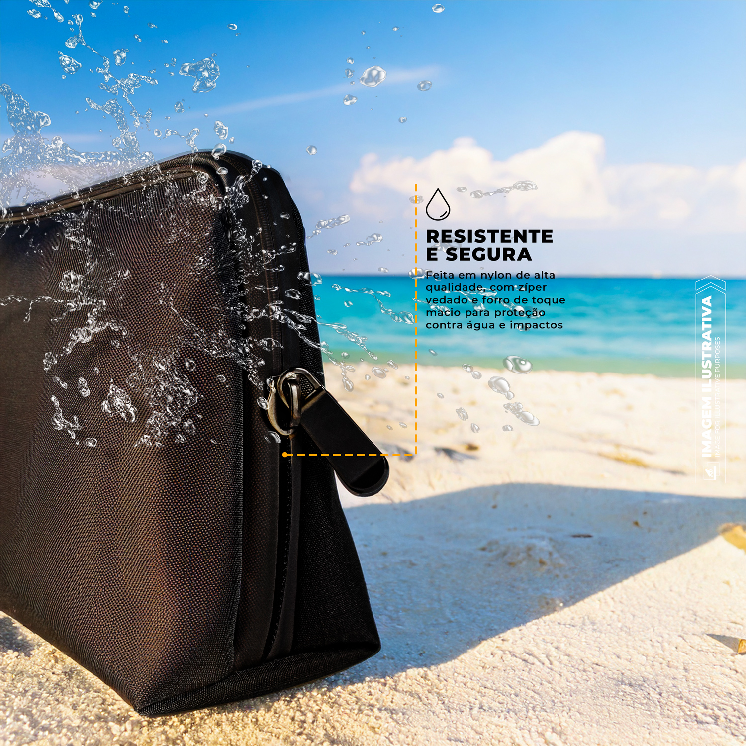 Necessaire Organizadora | Compacta, Impermeável e com Divisórias Internas - Discovery - Gshield - foto 4