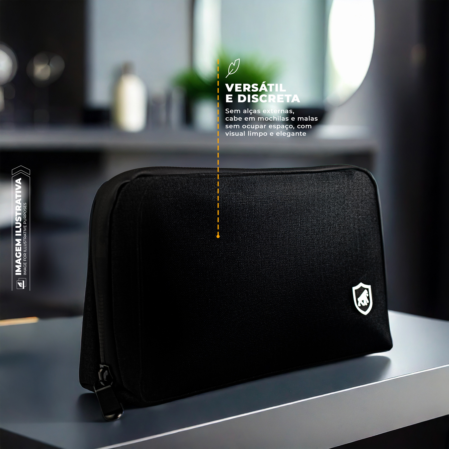 Necessaire Organizadora | Compacta, Impermeável e com Divisórias Internas - Discovery - Gshield - foto 3