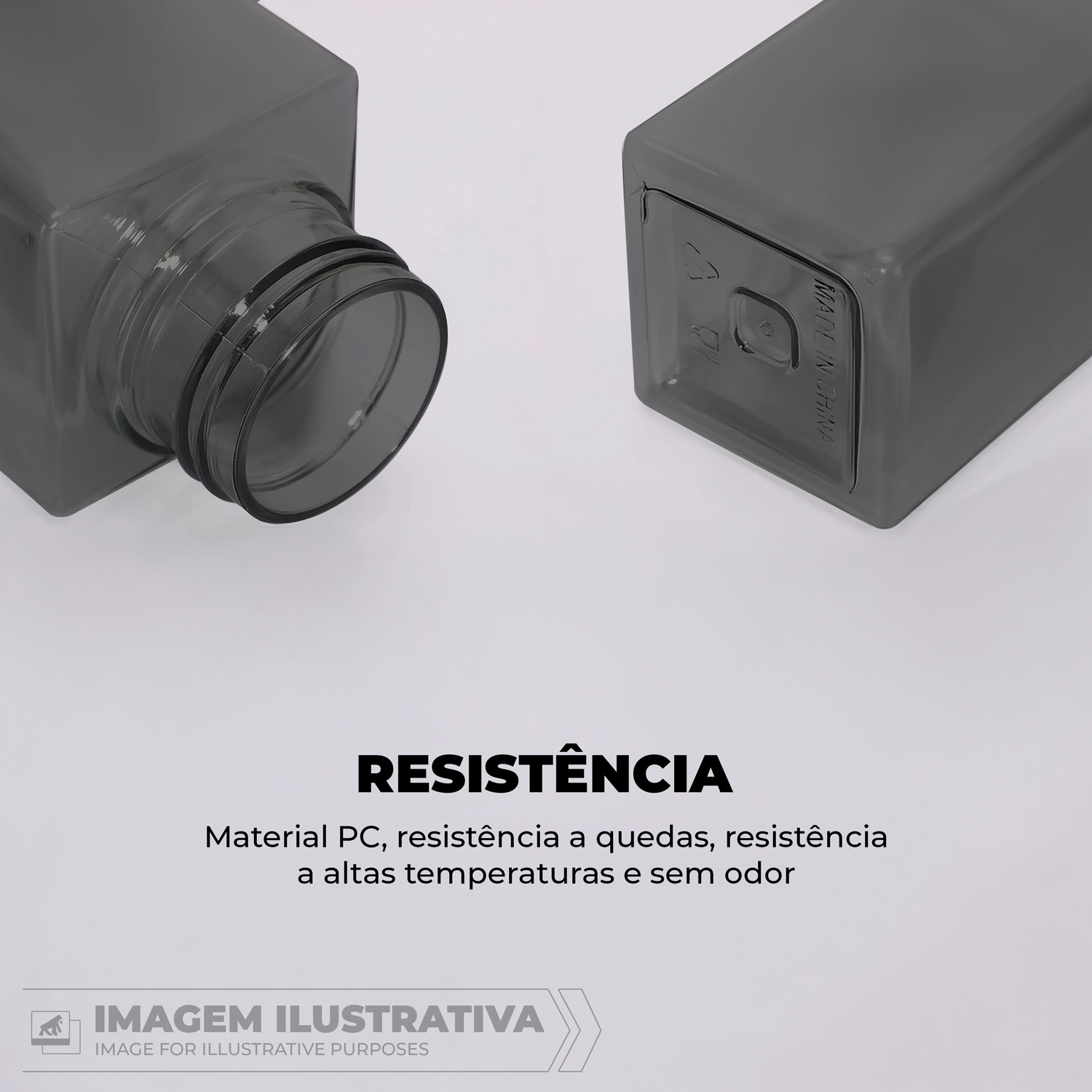 Garrafa 500ml com Vedação Antivazamento e Alça para Transporte - WaterShield - Gshield - foto 4