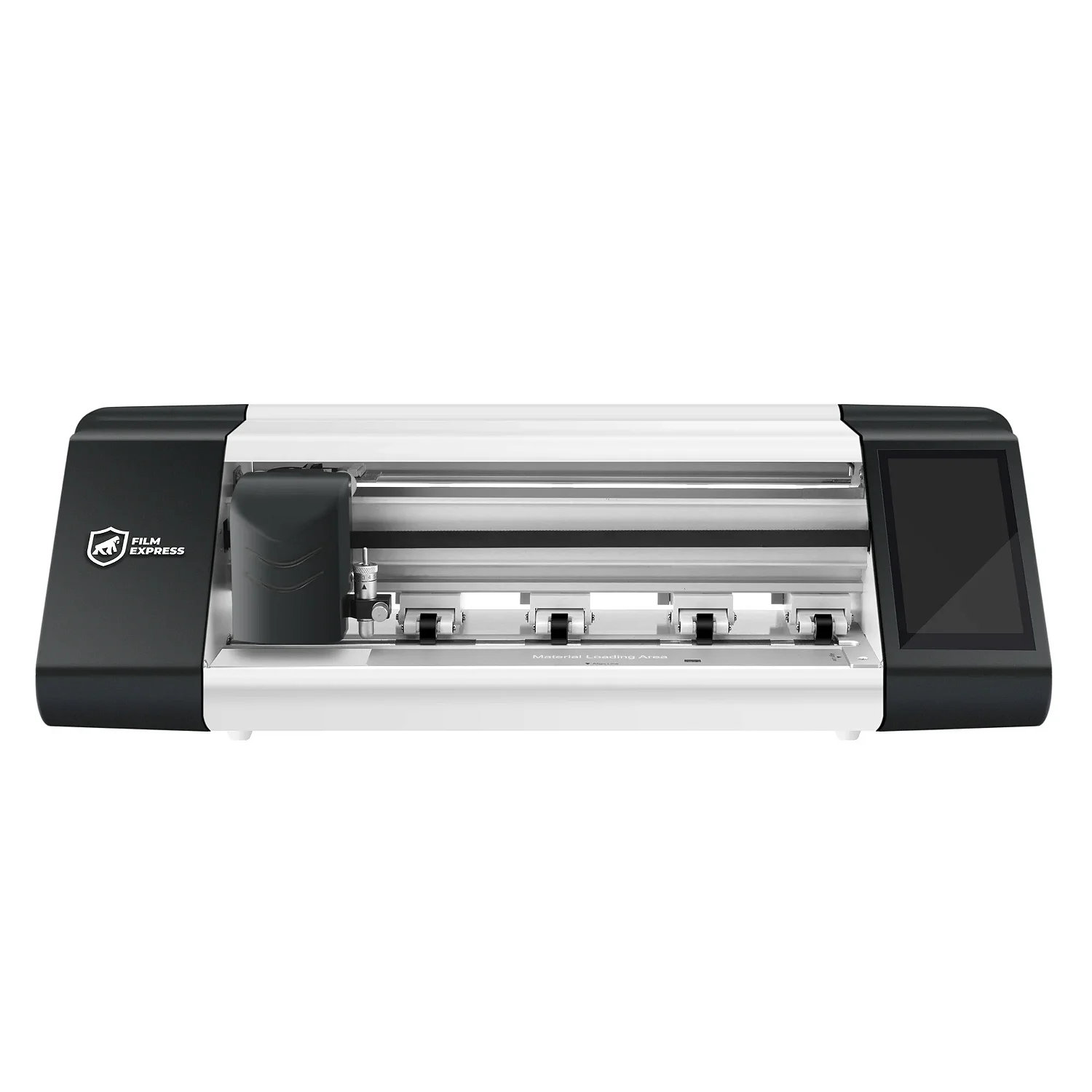 Máquina de Corte de Películas Film Express Pro - Até 16 polegadas - Preta +Película Film Express Transparente HD até 7'' 50 Unidades - Gshield