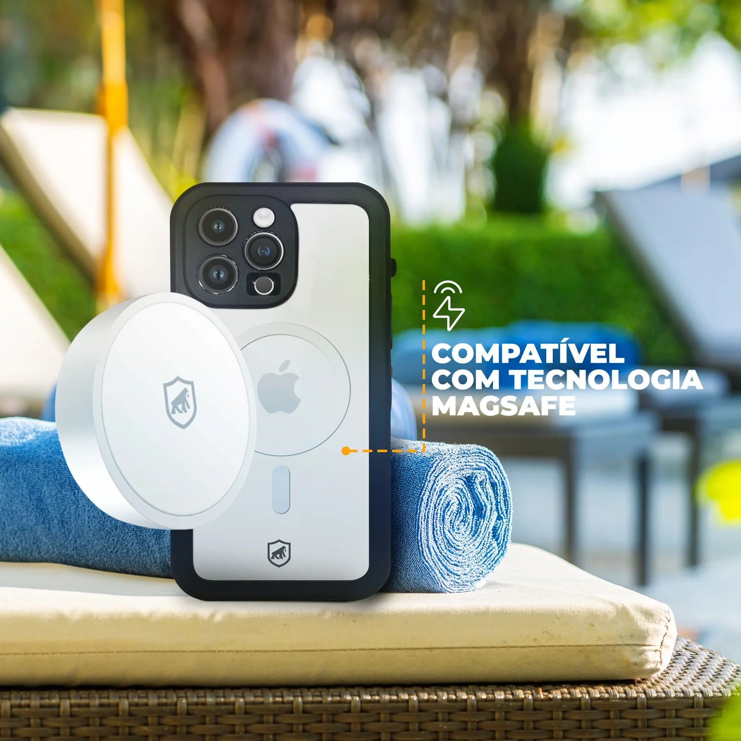 Capa para Apple - Capa à Prova d'água Nautical Transparente - Gshield - foto 2