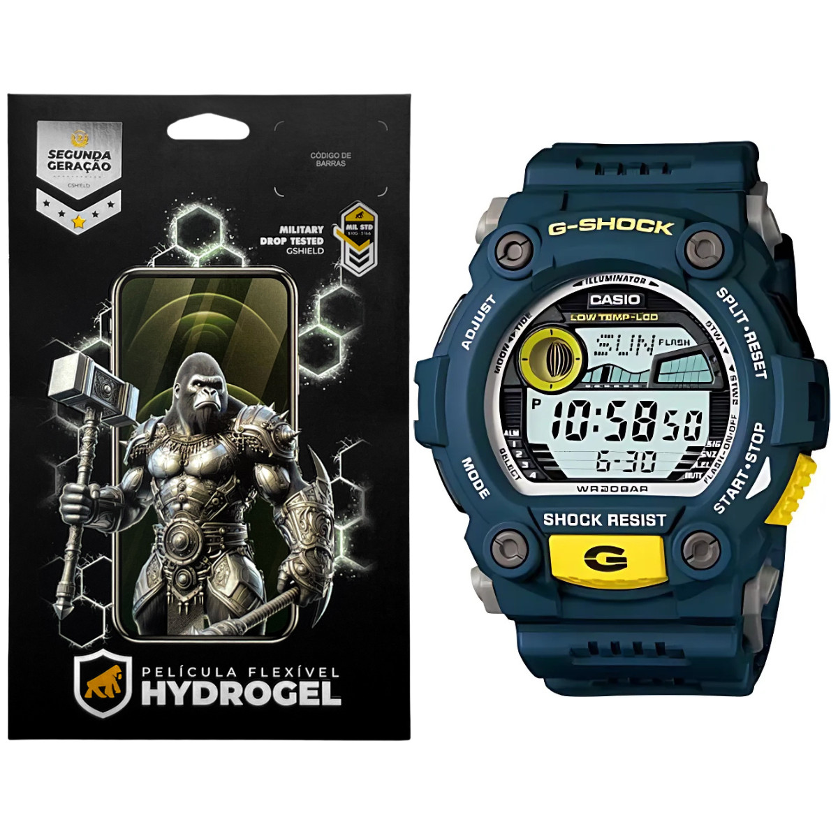 Película para Casio G-Shock G-7900 - Hydrogel HD 6 Unidades - Gshield