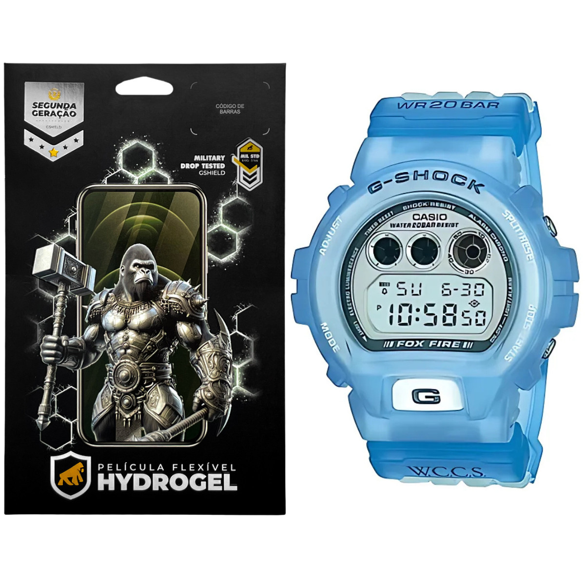 Película para Casio DW-6900WC - Hydrogel HD 6 Unidades - Gshield