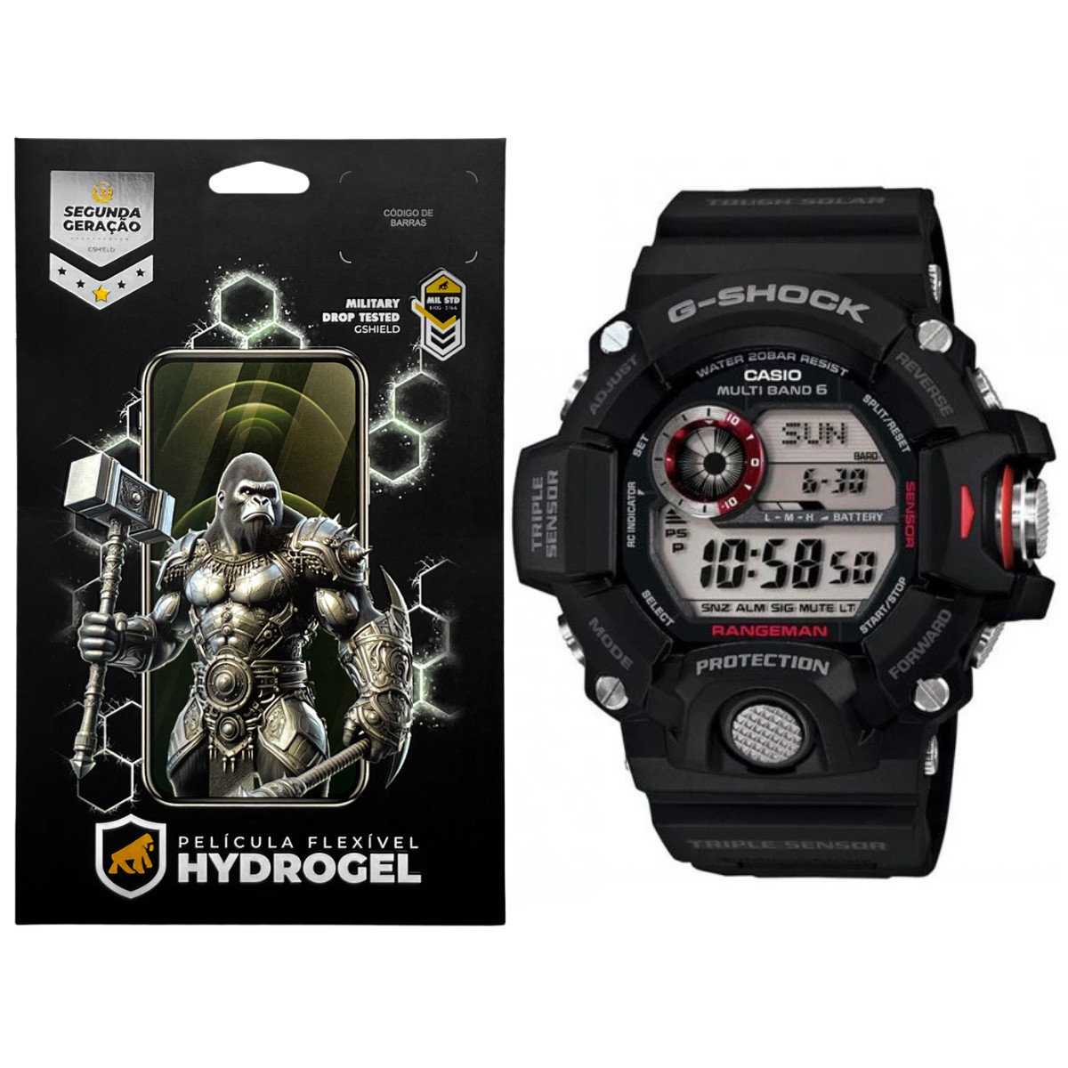 Película para Casio GW-9401KJ - Hydrogel HD 6 Unidades - Gshield