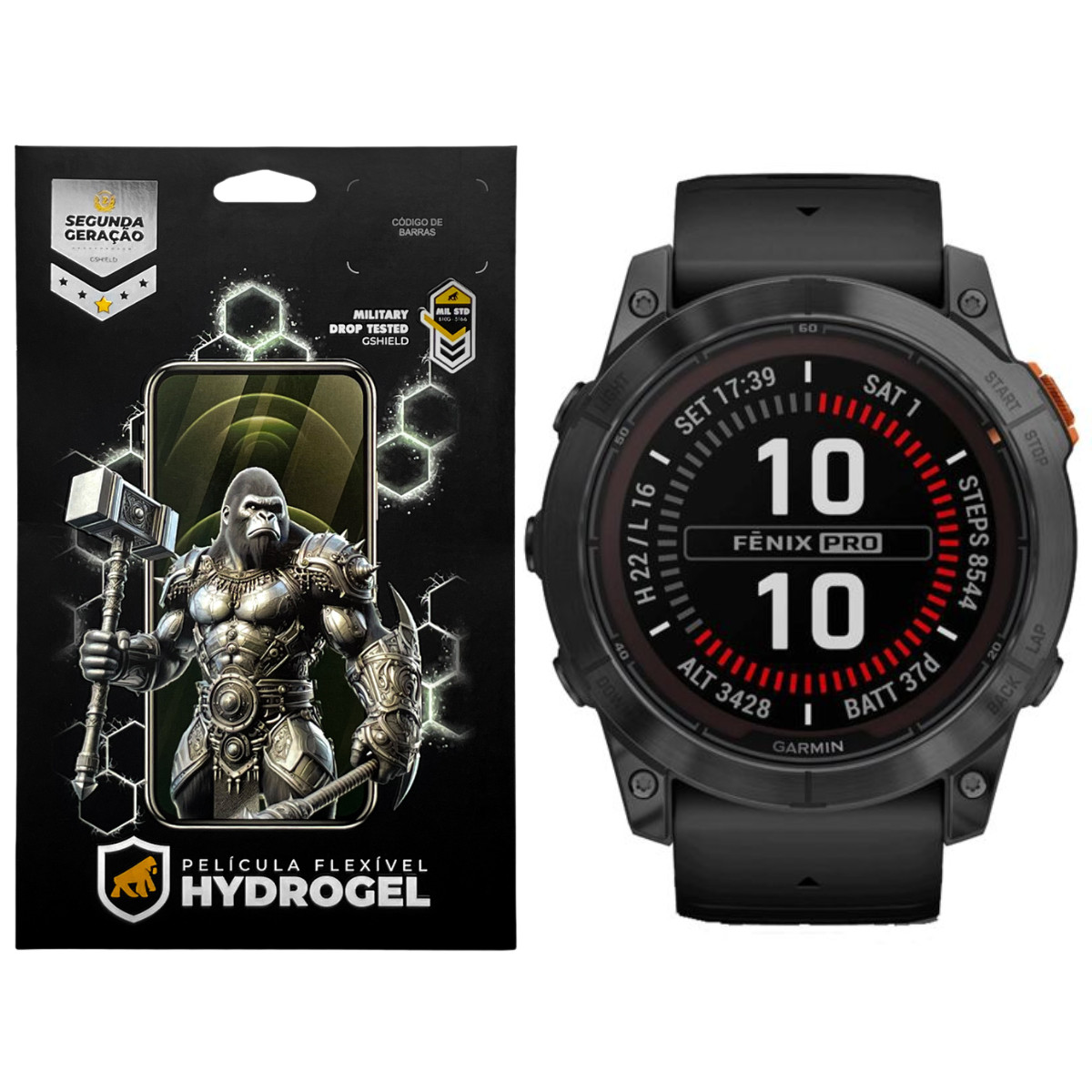 Película para Garmin Fênix 7X - Hydrogel HD 6 Unidades - Gshield