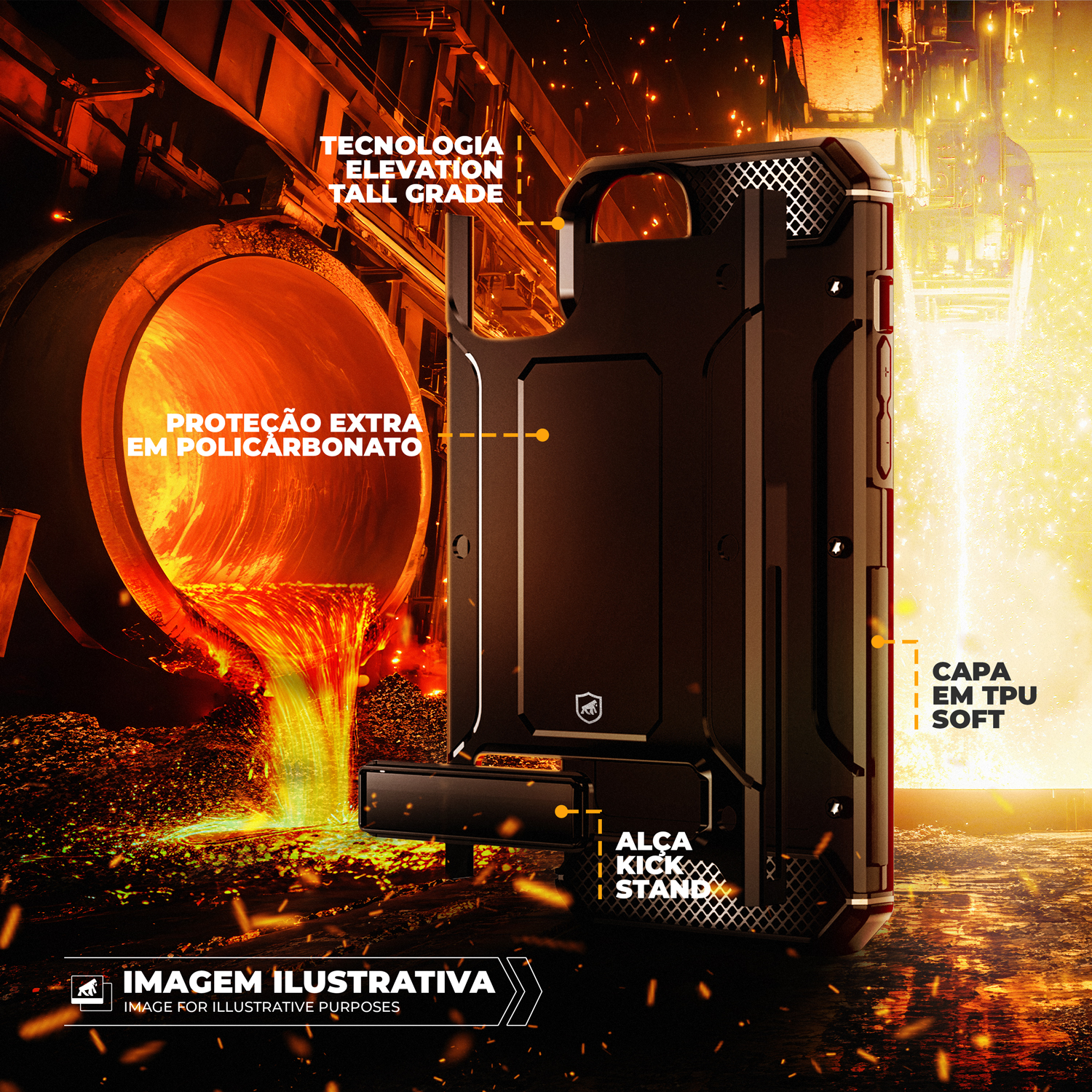 Capa para Samsung Galaxy S25 - ArmyProof - Gshield