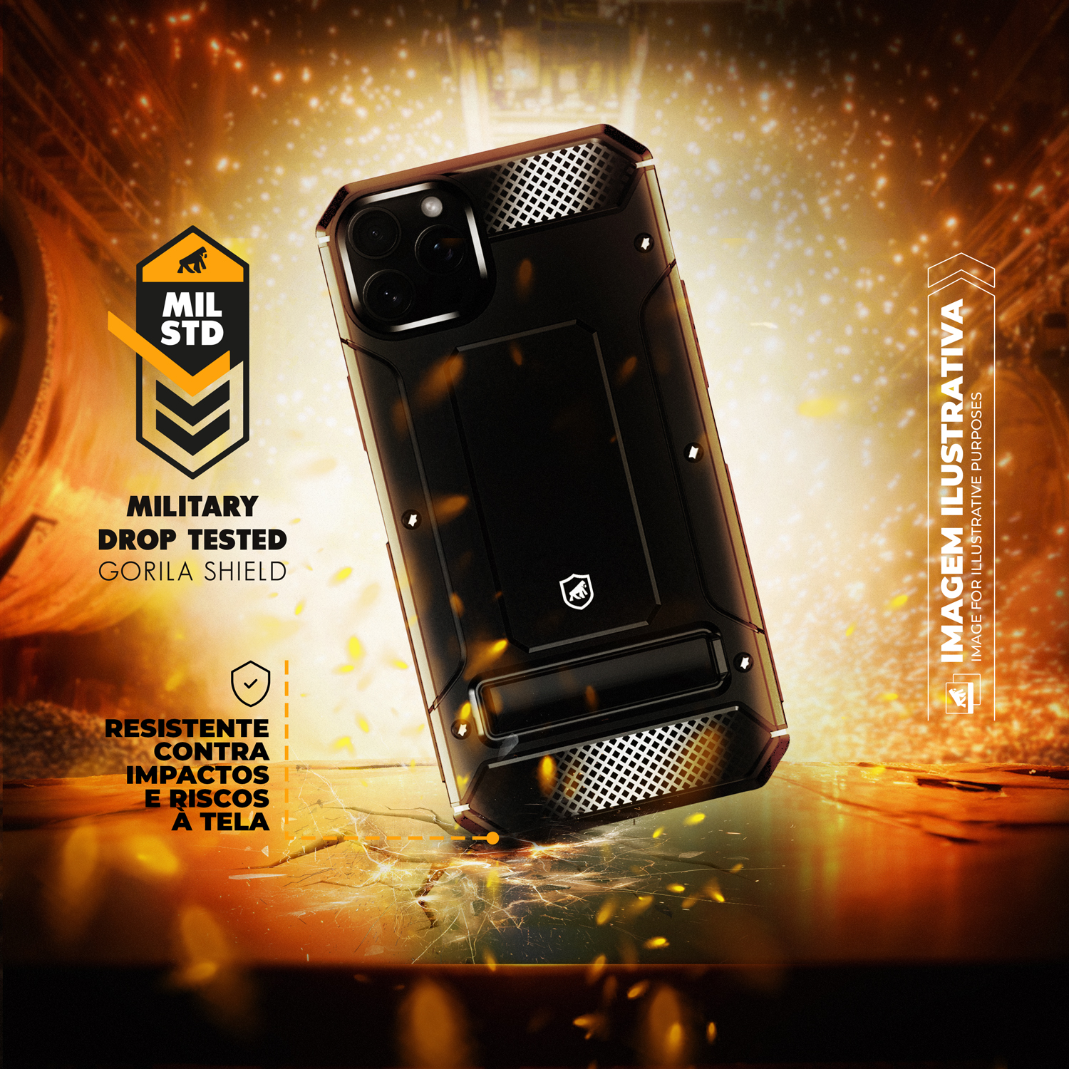 Capa para Samsung Galaxy S25 - ArmyProof - Gshield