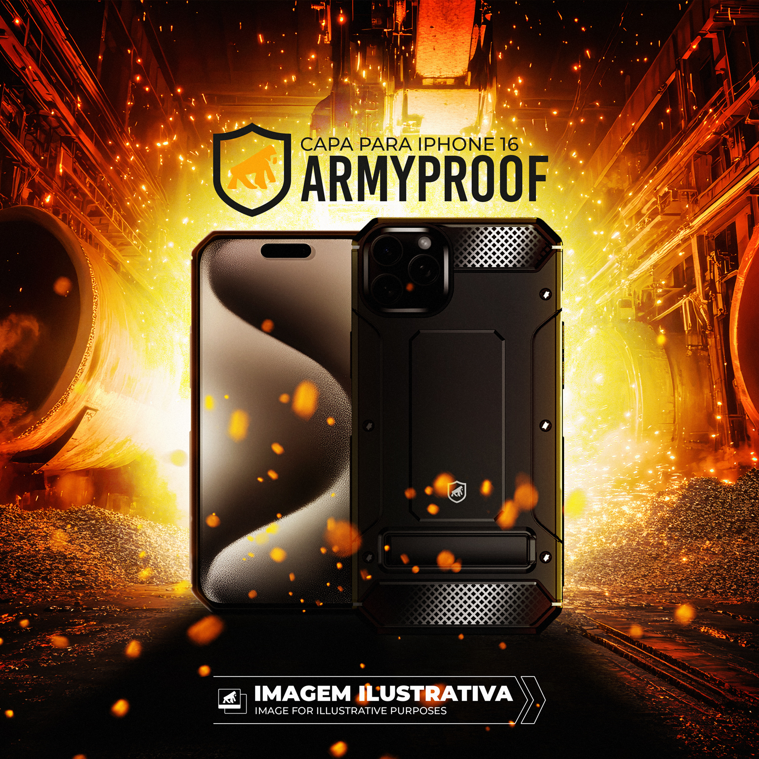 Capa para Samsung Galaxy S25 Plus - ArmyProof - Gshield
