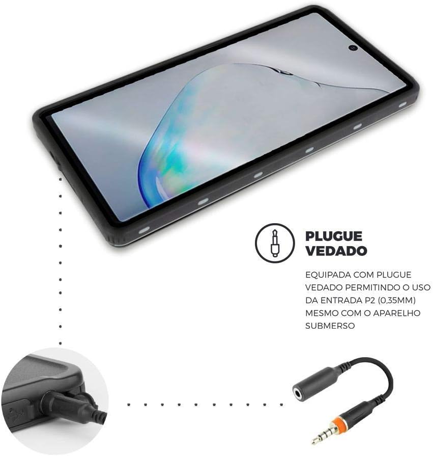 Capa à Prova D'Água Nautical Preta - APPLE / SAMSUNG - Gshield - foto 5