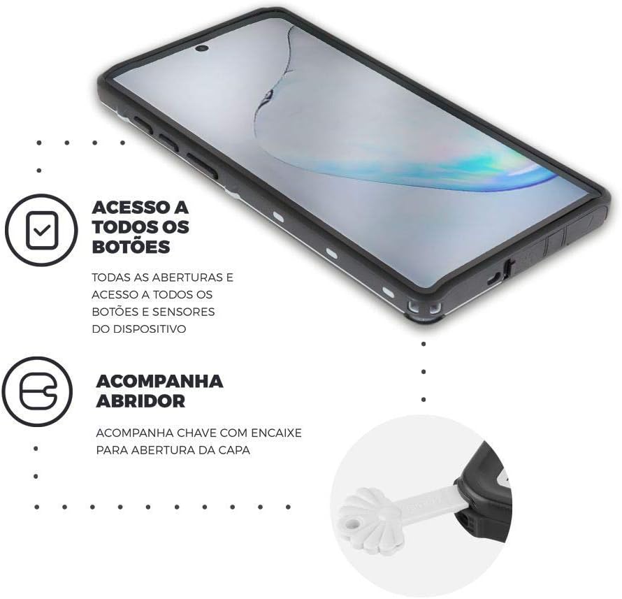 Capa à Prova D'Água Nautical Preta - APPLE / SAMSUNG - Gshield - foto 3