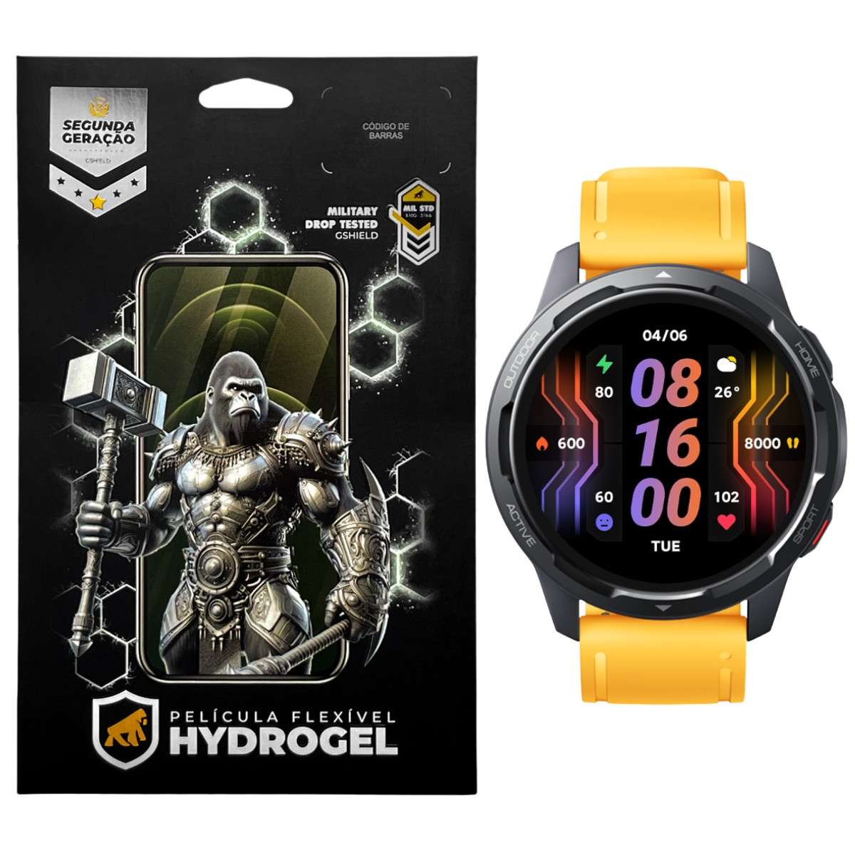Película para Xiaomi Watch S1 Active - Hydrogel HD 6 Unidades - Gshield