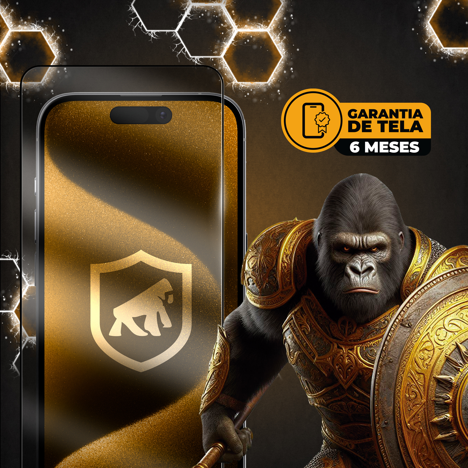 Película para iPhone 16E - Ultra Safe - 6 meses de garantia de tela - Gshield