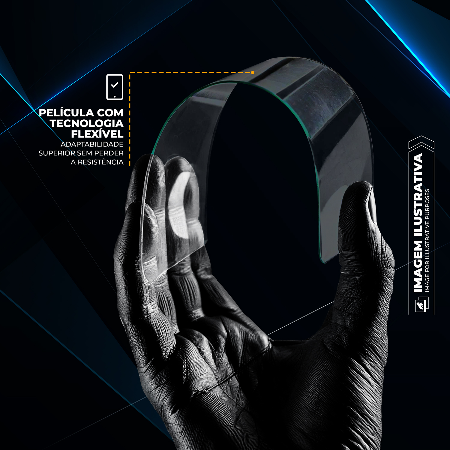 Película para iPhone 16E - Defender Glass Preta - Gshield