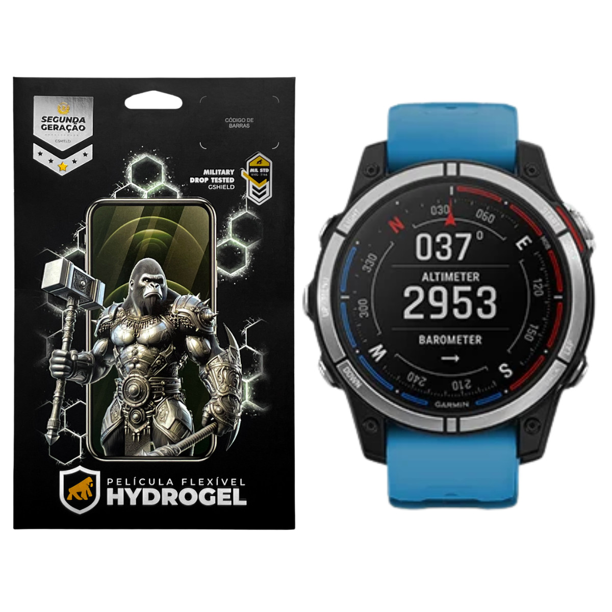 Película para Garmin Quatix 7 (47mm) - Hydrogel HD 6 Unidades - Gshield