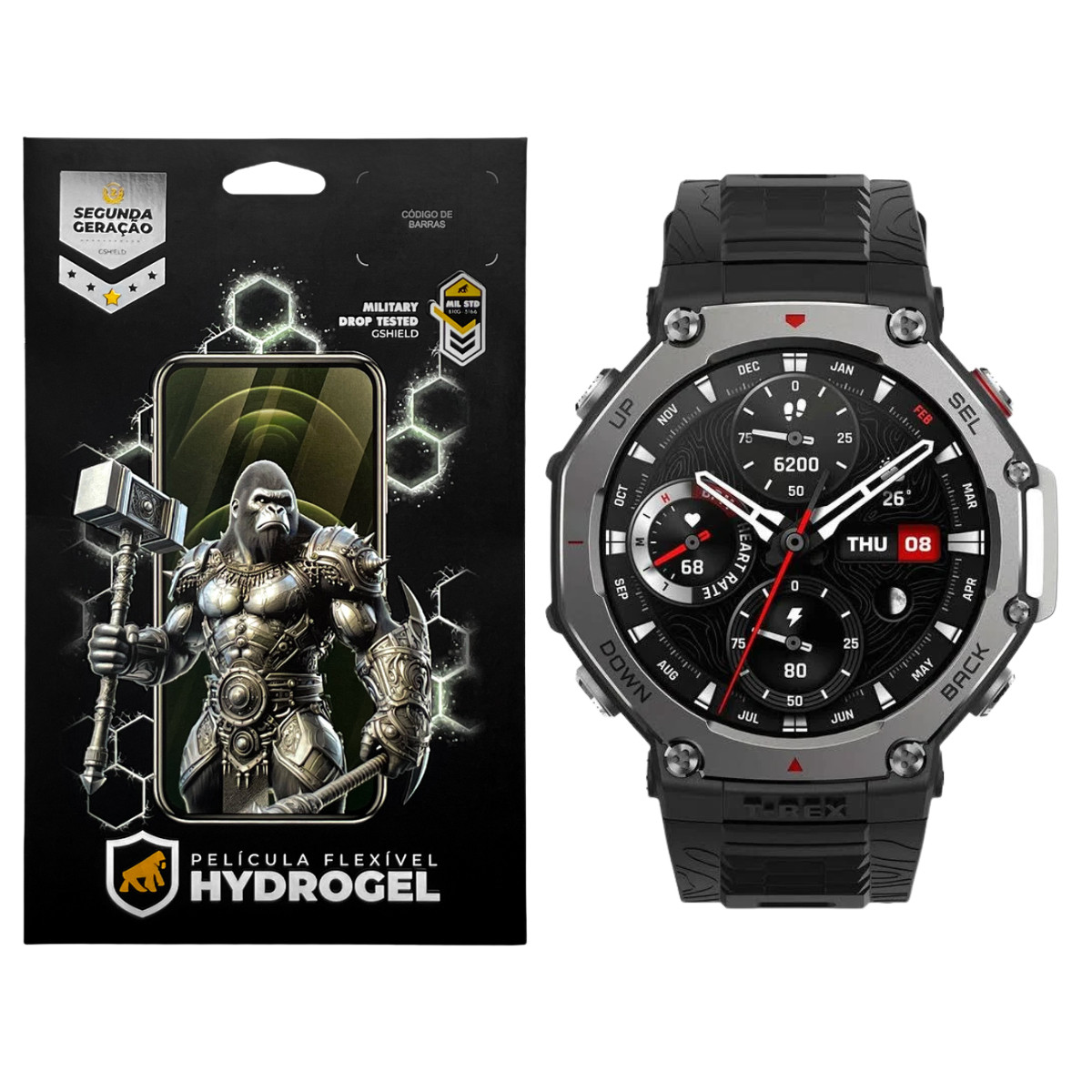 Película para Amazfit T-rex 3 - Hydrogel HD 6 Unidades - Gshield