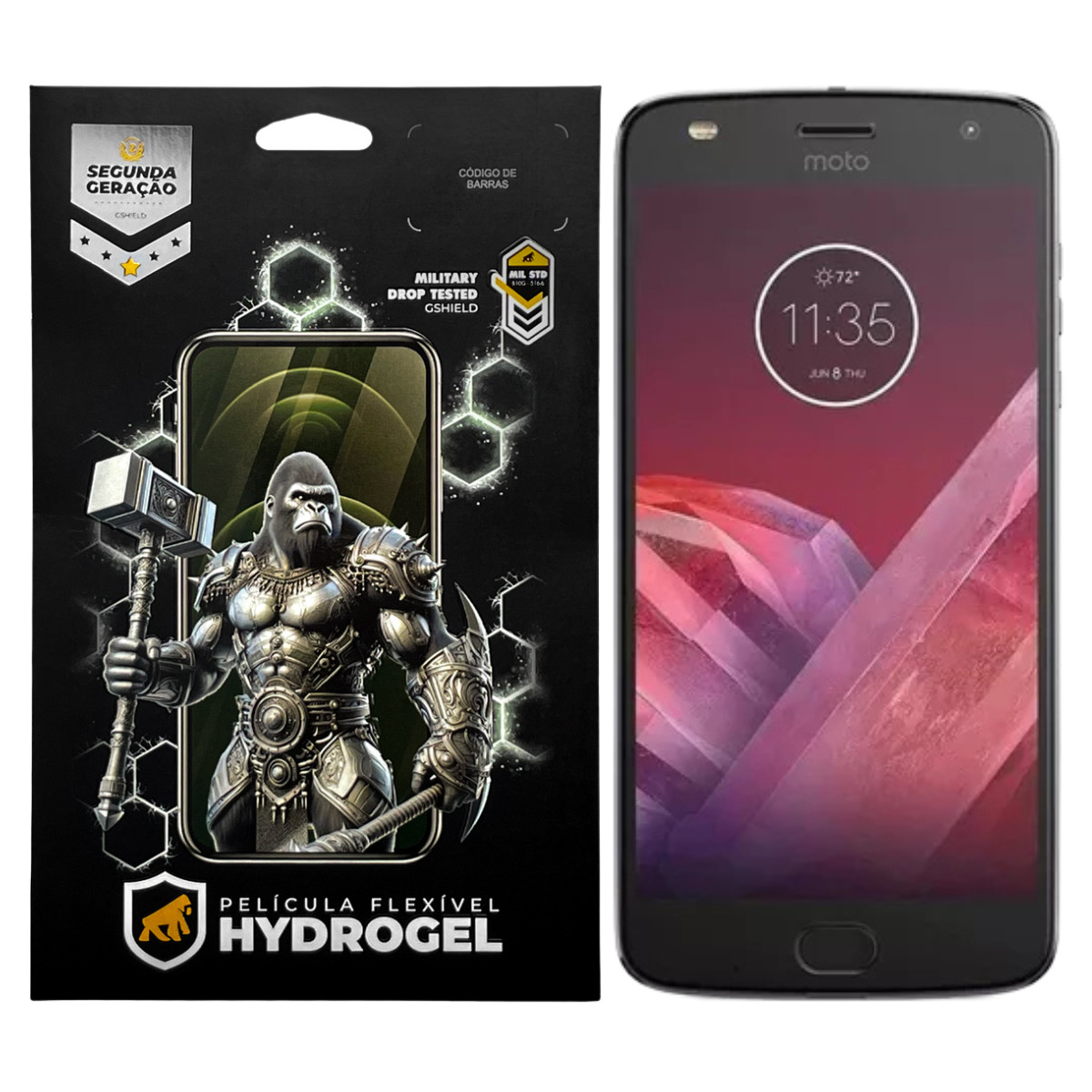 Película para  Motorola Moto Z2 Play - Hydrogel HD - Gshield