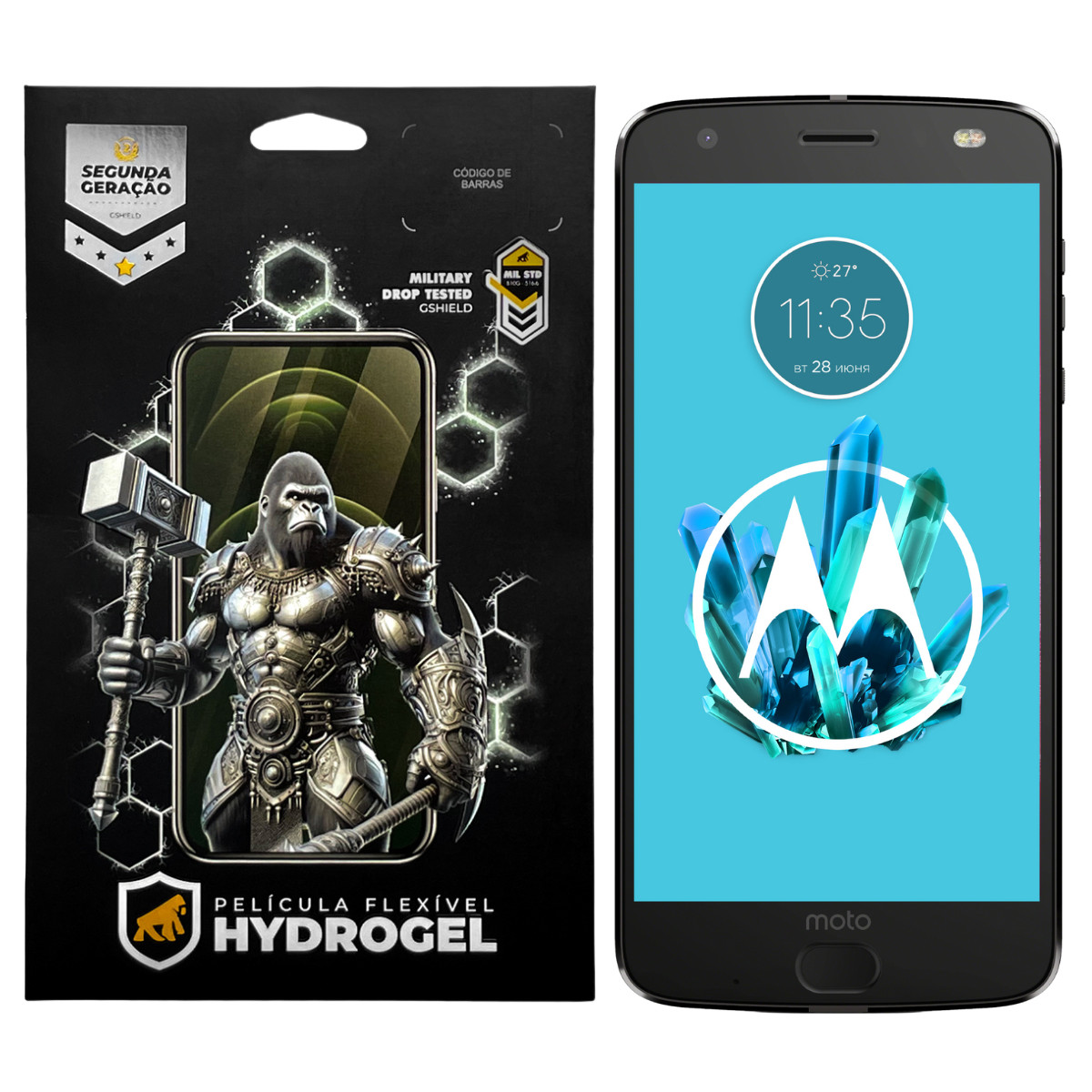 Película para  Motorola Moto Z2 Force - Hydrogel Gamer Fosca - Gshield