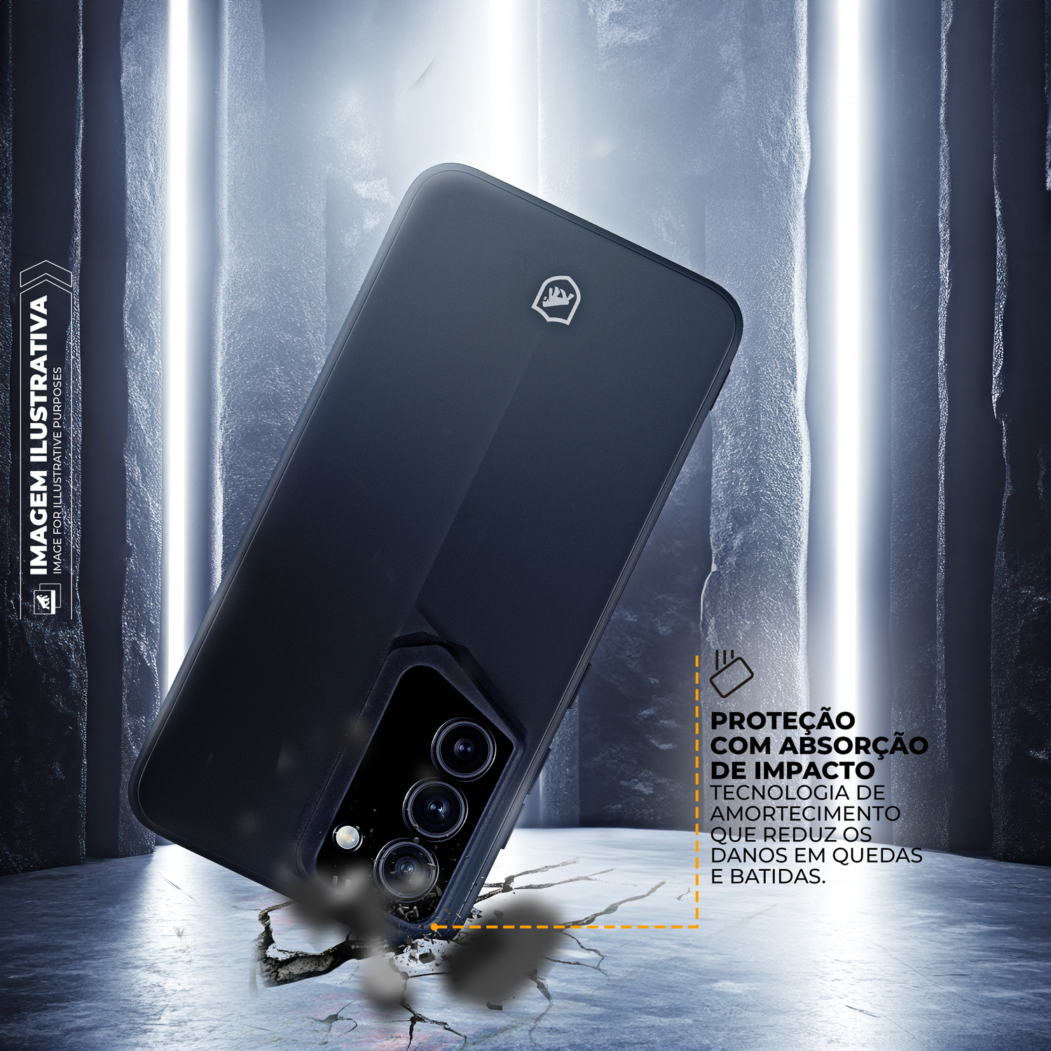 Capa para Samsung Galaxy A56 - Stinger Preta - Gshield