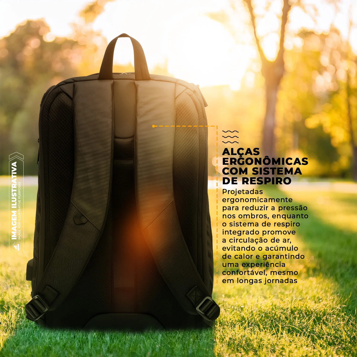 Kit Mala de Bordo para Viagem + Mochila Executiva Dual Shock - Gshield