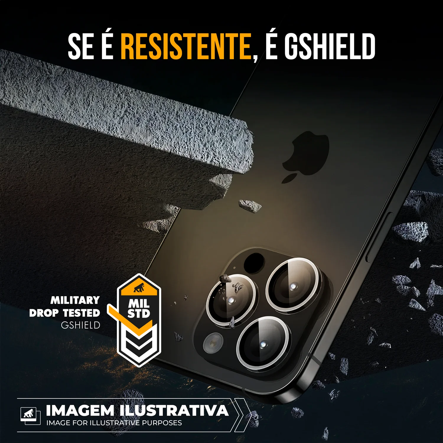 Protetor de Lente para Samsung Galaxy S25 - Survivor - Transparente com molde aplicador - Frame para câmera - Gshield