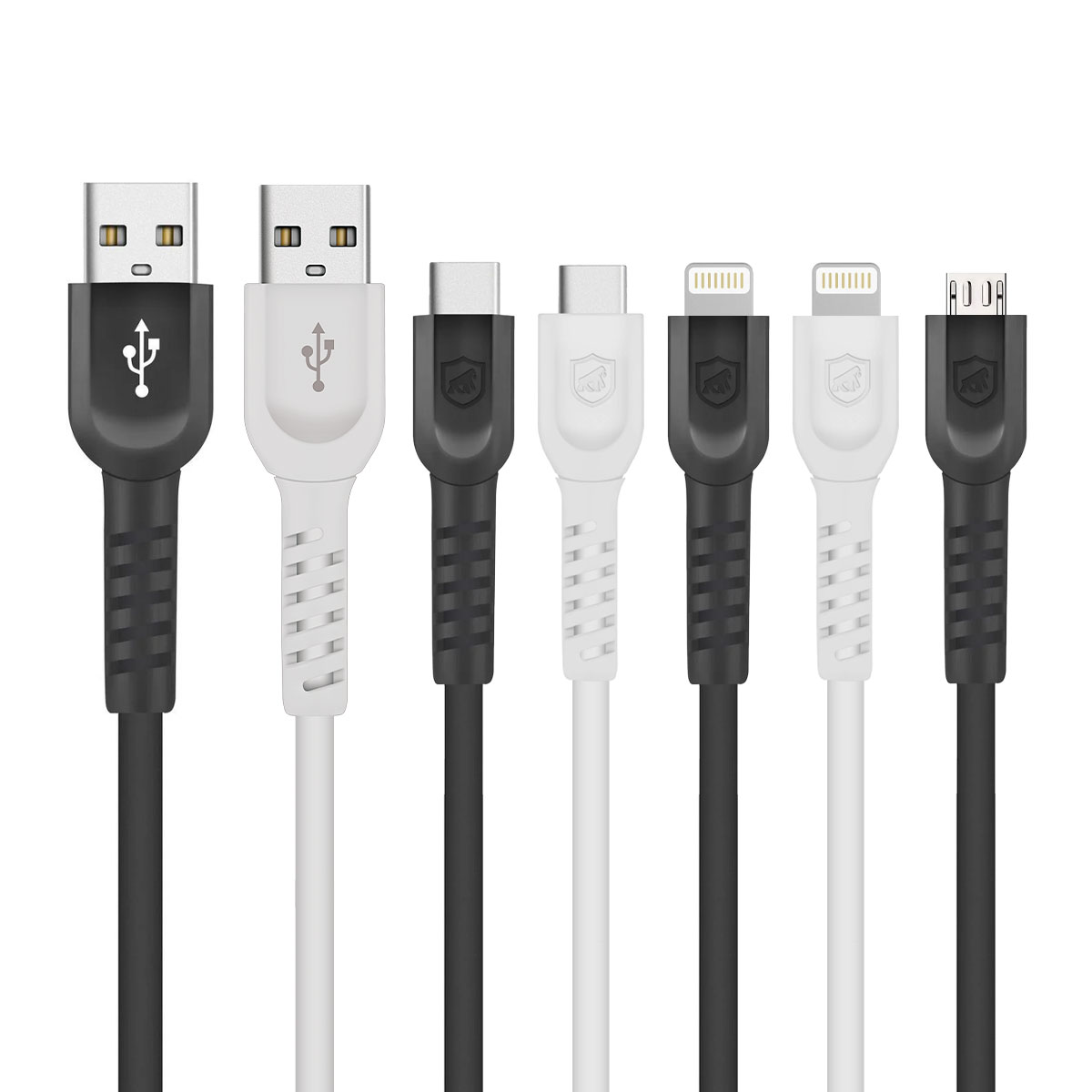 Cabo Dual Shock - Micro usb - Tipo C - Lightning MFI Homologado - 2M - Gshield