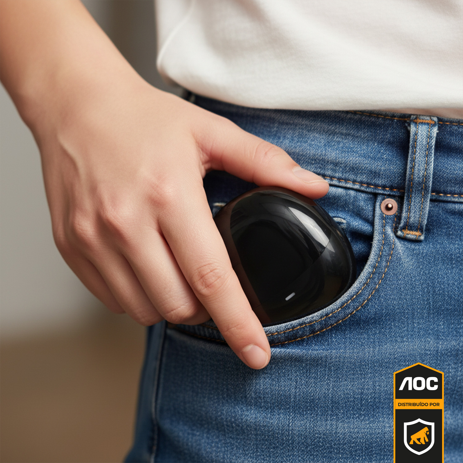 Fone de ouvido Earbuds V5.4 - Preto - AOC - foto 9
