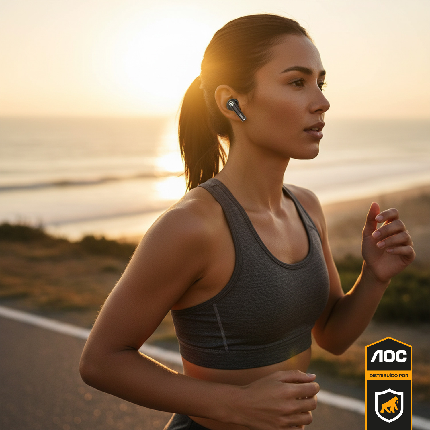 Fone de ouvido Earbuds V5.4 - Preto - AOC - foto 7