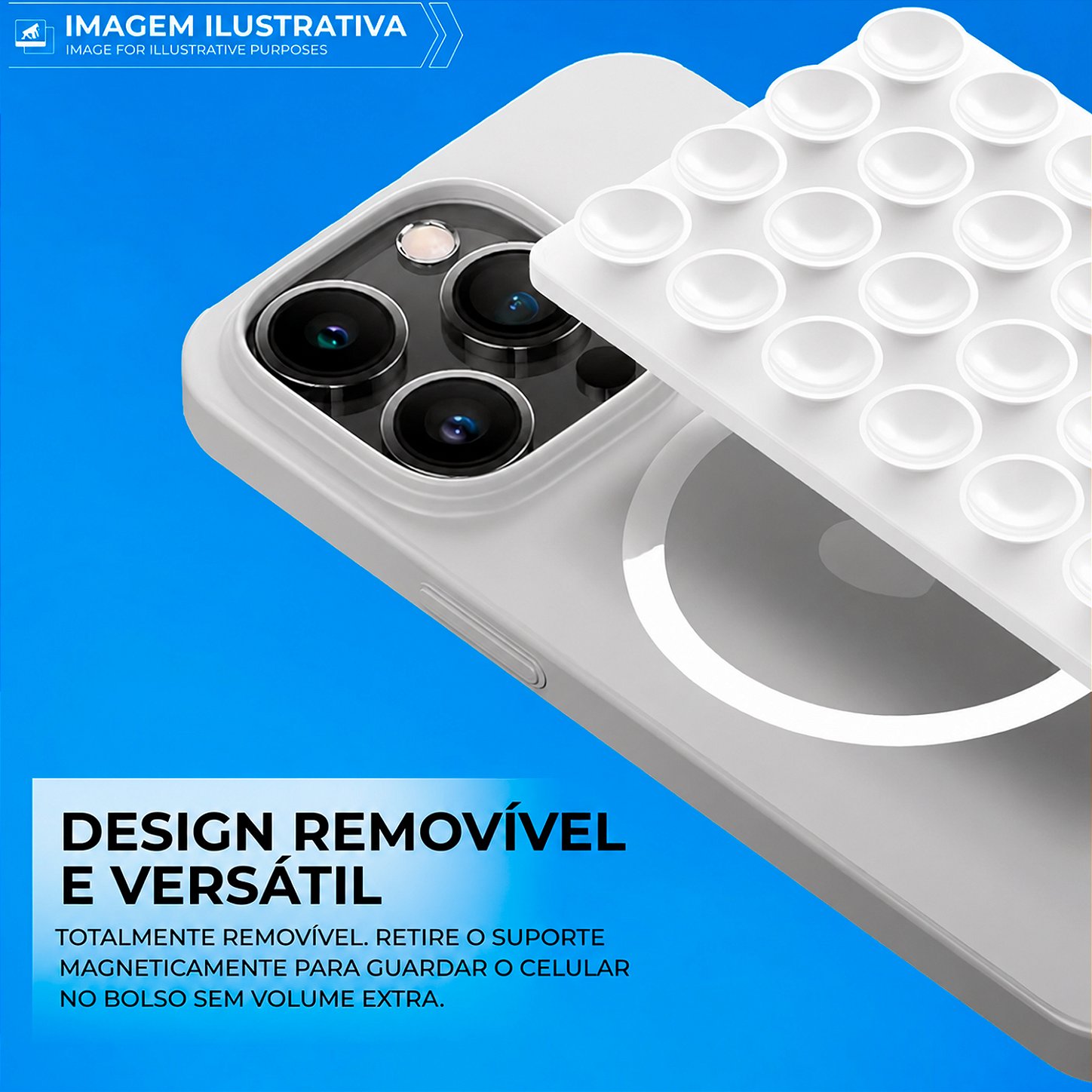 Suporte Ventosa Magnética MagSafe - Branca - Gshield - foto 2