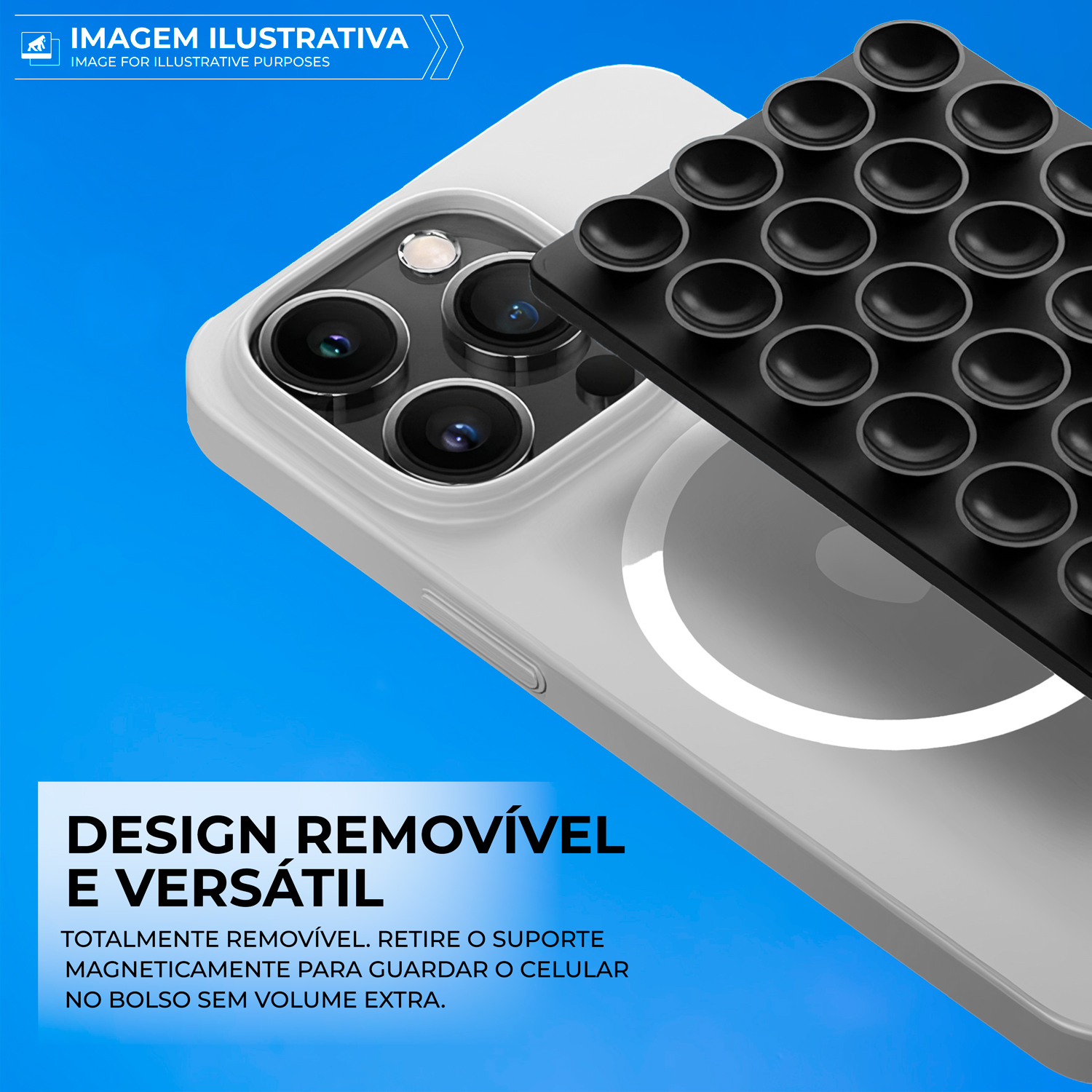 Suporte Ventosa Magnética MagSafe - Preta - Gshield - foto 4