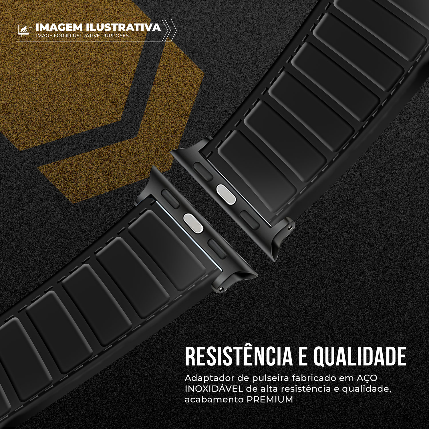 Pulseira para Apple Watch 42 / 44 / 45 / 46 / 49MM - Titanium Magnética - Gshield - foto 3