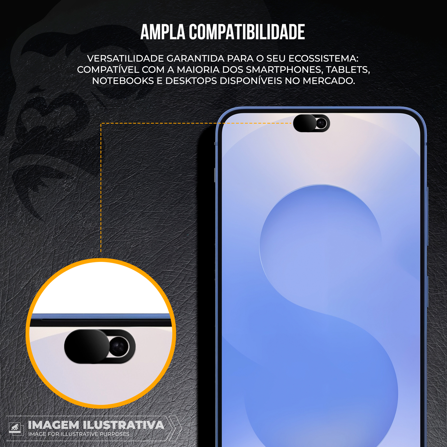 Protetor de Privacidade para Câmera - Ultra Slim 0,7mm, Deslizante e Universal para Notebook, Tablet e Smartphone - Gshield - foto 3