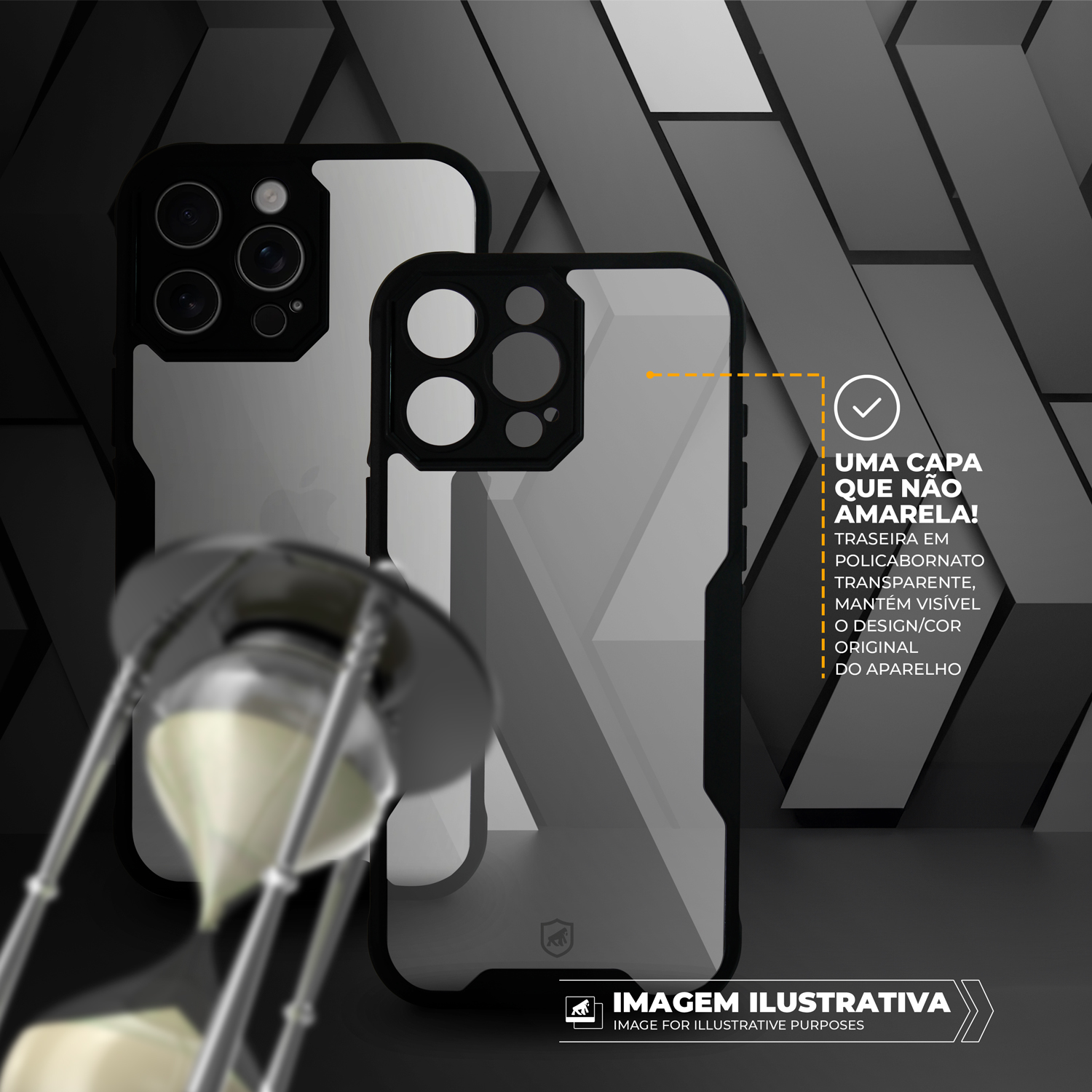 Capa para iPhone Air - Dual Shock Sense Preta - Gshield