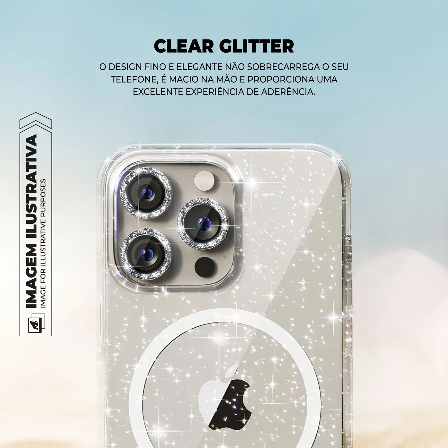Capa para iPhone 17 Pro - MagSafe Glitter - Gshield