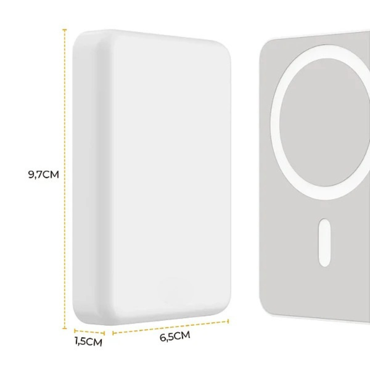 Carregador Portátil Wireless 5.000 mAh - Branco (Reembalado)
