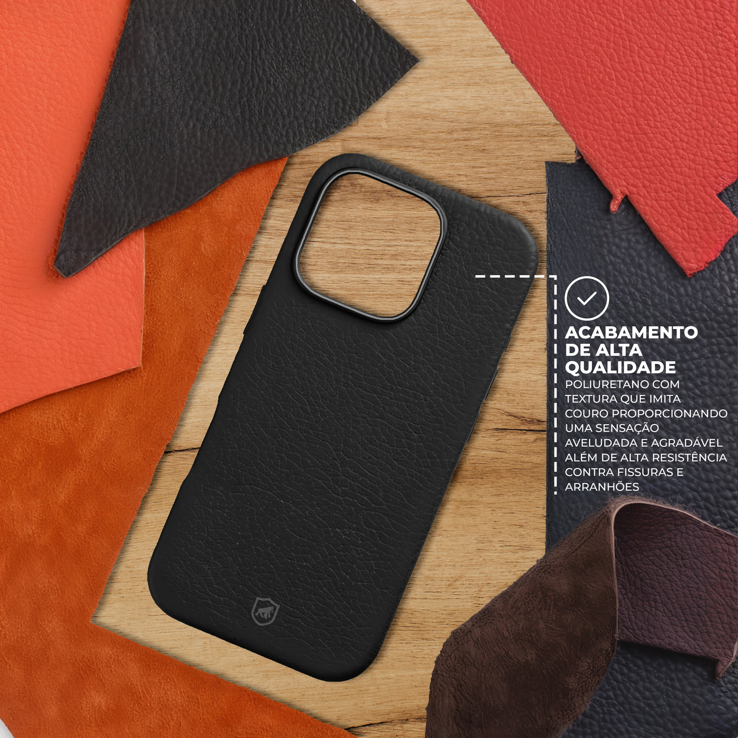 Capa para iPhone 15 - Magsafe Tech Couro - Marrom - Gshield