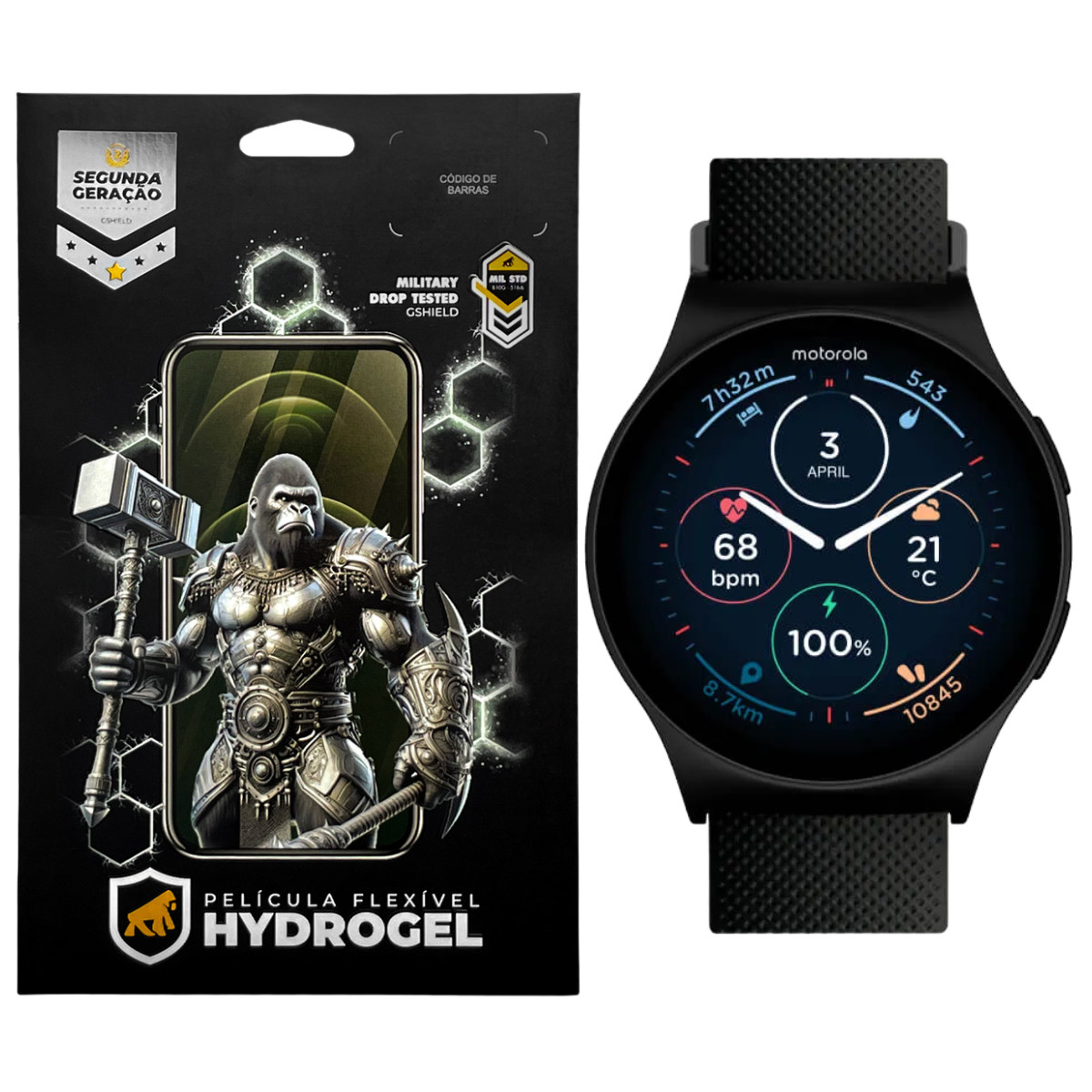 Película para Motorola Moto Watch 120 - Hydrogel HD 6 Unidades - Gshield