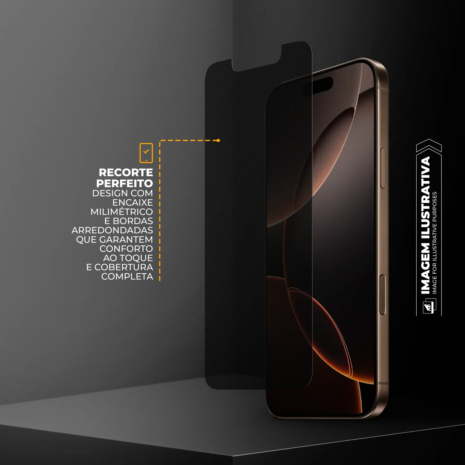 Película para iPhone 17 Pro Max - Privacidade com Aplicador - Survivor - Gshield