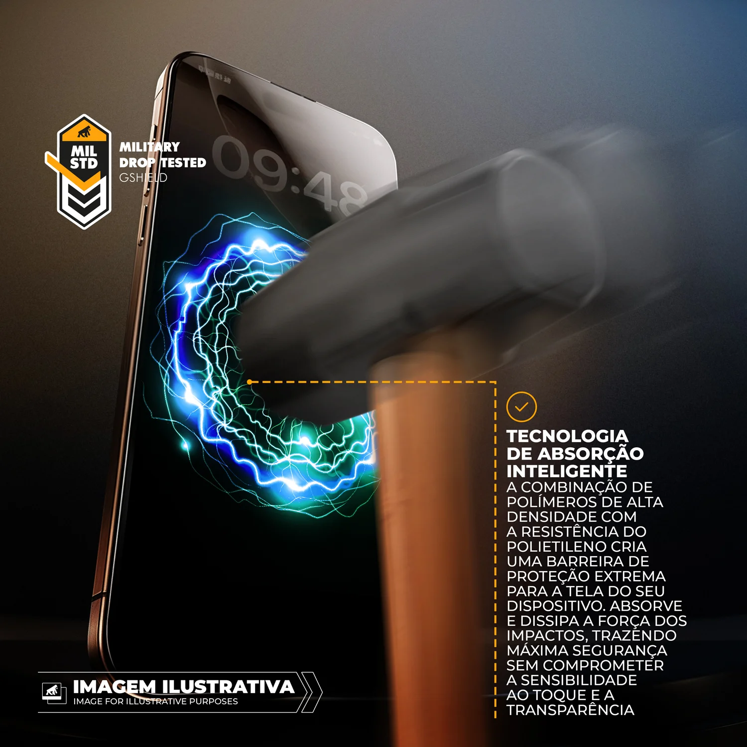 Película para iPhone 17 Pro Max - Privacidade com Aplicador - Survivor - Gshield